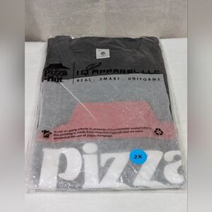 New Pizza Hut Employee T-shirt black SS Mens Unisex 2X Fast Food Uniform